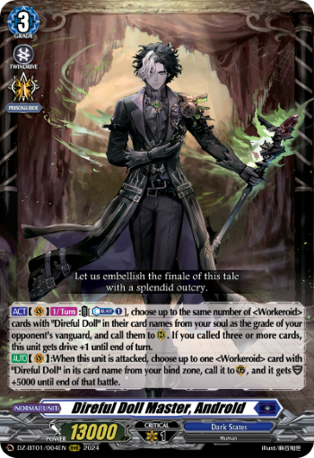 Direful Doll Master, Androld: DZ Booster Set 01: Fated Clash