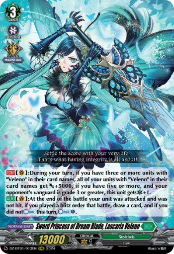 Sword Princess of Dream Blade, Lascaria Veleno: DZ Booster Set 01: Fated Clash