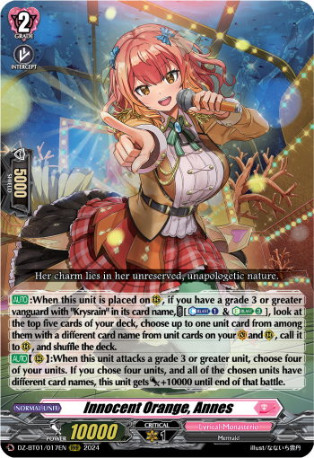 Innocent Orange, Annes: DZ Booster Set 01: Fated Clash