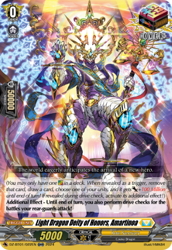 Light Dragon Deity of Honors, Amartinoa: DZ Booster Set 01: Fated Clash