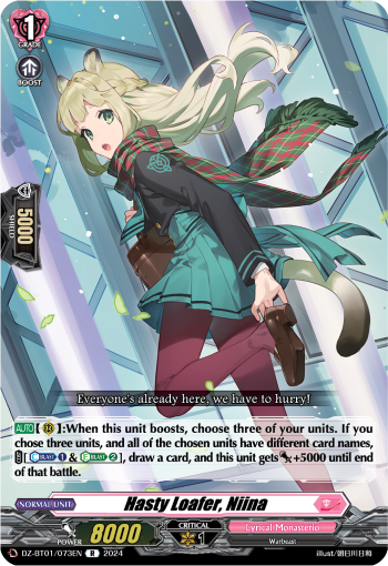 Hasty Loafer, Niina: DZ Booster Set 01: Fated Clash