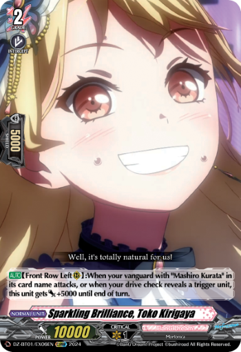 Sparkling Brilliance, Toko Kirigaya: DZ Booster Set 01: Fated Clash