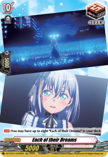 Each of their Dreams: DZ Booster Set 01: Fated Clash