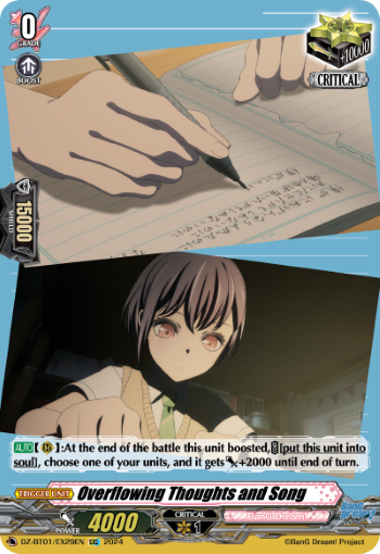 Overflowing Thoughts and Song: DZ Booster Set 01: Fated Clash