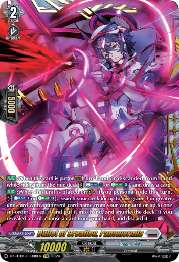 Bullet of Creation, Pansmermia: DZ Booster Set 01: Fated Clash
