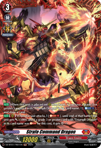 Strafe Command Dragon: DZ Booster Set 01: Fated Clash