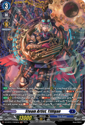 Steam Artist, Tilligan: DZ Booster Set 01: Fated Clash