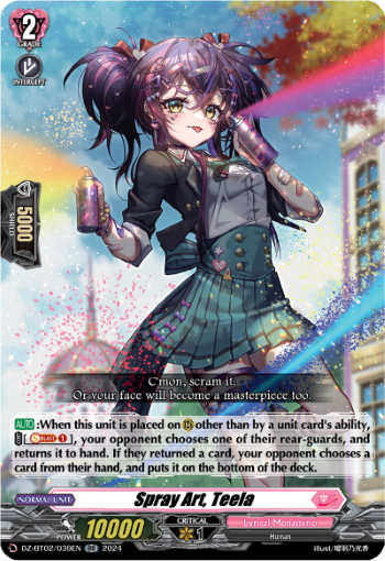 Spray Art, Teela: DZ Booster Set 02: Illusionless Strife