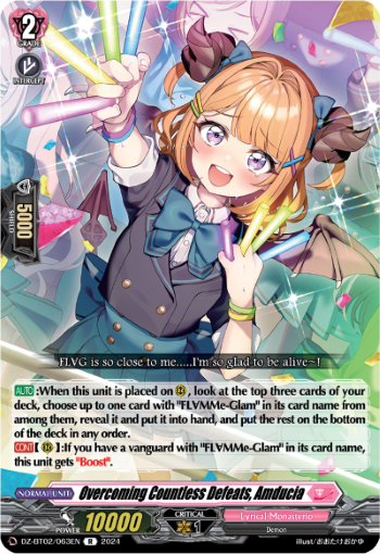 Overcoming Countless Defeats, Amducia: DZ Booster Set 02: Illusionless Strife