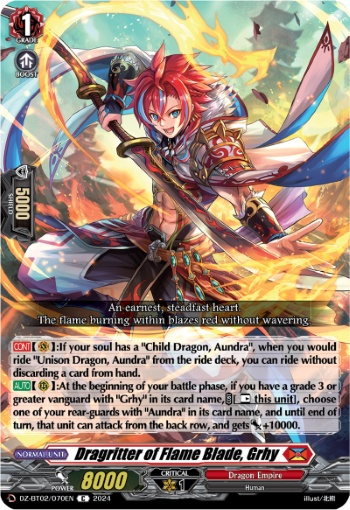 Dragritter of Flame Blade, Grhy: DZ Booster Set 02: Illusionless Strife