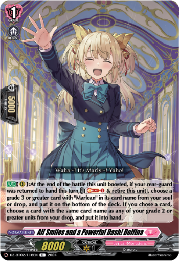 All Smiles and a Powerful Dash! Delfina: DZ Booster Set 02: Illusionless Strife