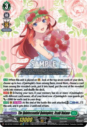 The Quintessential Quintuplets, Itsuki Nakano: DZ Booster Set 02: Illusionless Strife