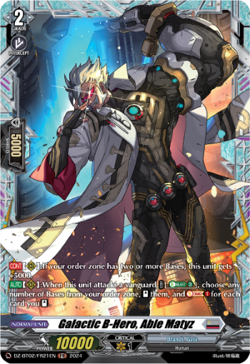 Galactic B-Hero, Able Matyz: DZ Booster Set 02: Illusionless Strife