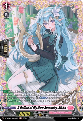 A Ballad of My Own Someday, Siska: DZ Booster Set 02: Illusionless Strife