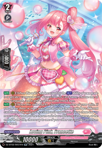 Loving Pink, Francette: DZ Booster Set 02: Illusionless Strife