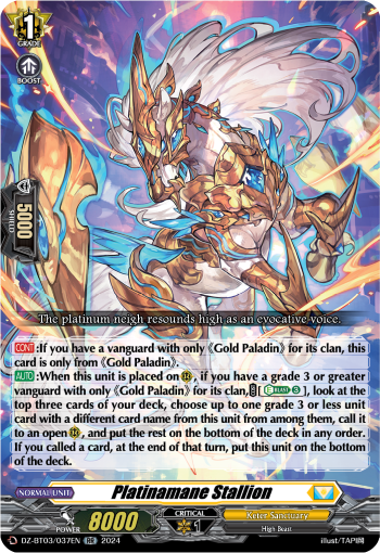 Platinamane Stallion: DZ Booster Set 03: Dimensional Transcendence