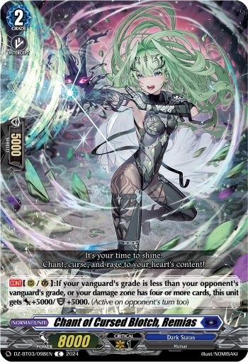 Chant of Cursed Blotch, Remias: DZ Booster Set 03: Dimensional Transcendence