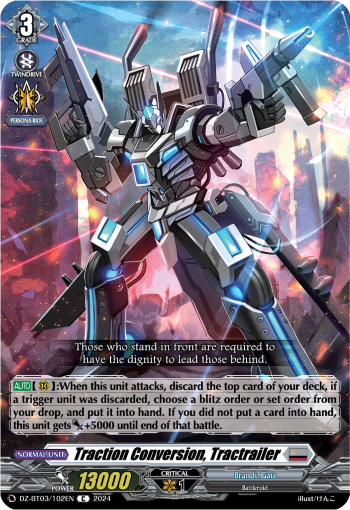 Traction Conversion, Tractrailer: DZ Booster Set 03: Dimensional Transcendence