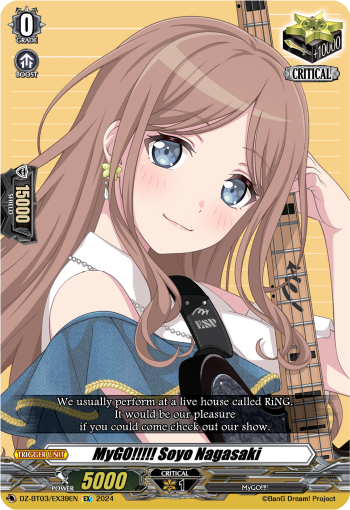 MyGO!!!!! Soyo Nagasaki: DZ Booster Set 03: Dimensional Transcendence