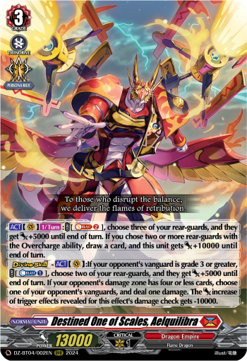 Destined One of Scales, Aelquilibra: DZ Booster Set 04: Destined Showdown