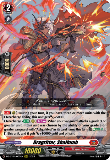 Dragritter, Shalhuub: DZ Booster Set 04: Destined Showdown