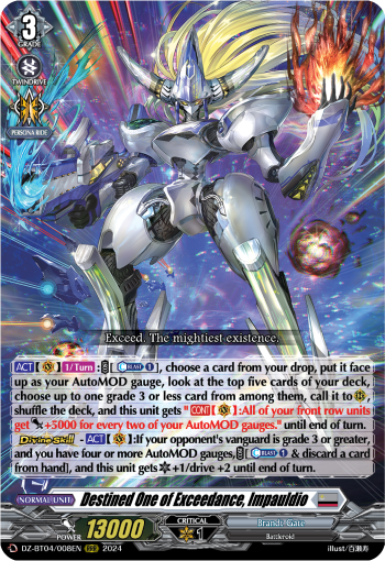 Destined One of Exceedance, Impauldio: DZ Booster Set 04: Destined Showdown