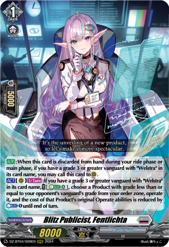 Blitz Publicist, Fentlichta: DZ Booster Set 04: Destined Showdown