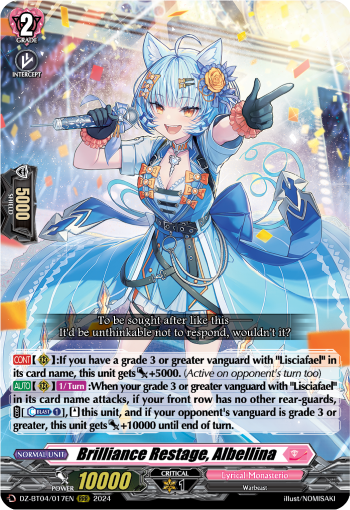 Brilliance Restage, Albellina: DZ Booster Set 04: Destined Showdown