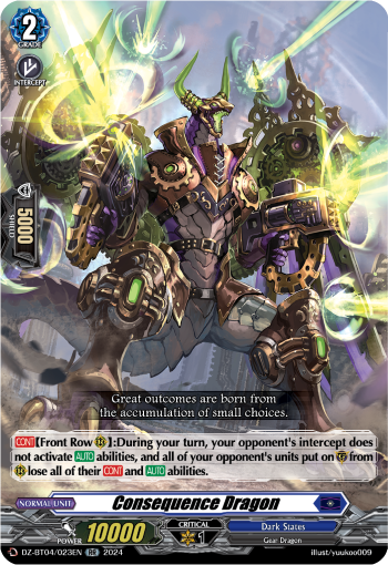 Consequence Dragon: DZ Booster Set 04: Destined Showdown