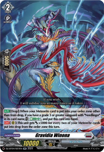 Gravidia Winona: DZ Booster Set 04: Destined Showdown
