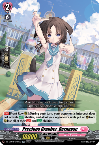 Precious Grapher, Bernasse: DZ Booster Set 04: Destined Showdown