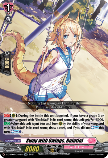 Sway with Swings, Balatial: DZ Booster Set 04: Destined Showdown