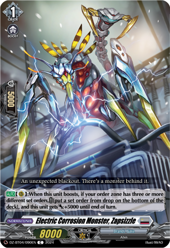 Electric Corrosion Monster, Zapsizzle: DZ Booster Set 04: Destined Showdown