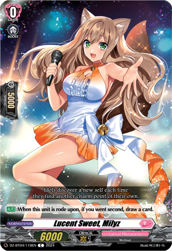 Lucent Sweet, Milyz: DZ Booster Set 04: Destined Showdown