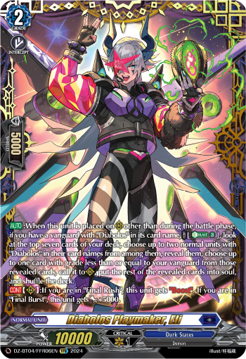 Diabolos Playmaker, Eli: DZ Booster Set 04: Destined Showdown