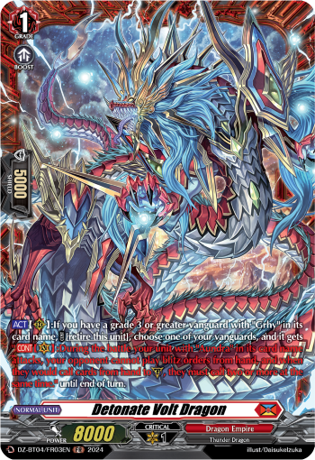 Detonate Volt Dragon: DZ Booster Set 04: Destined Showdown