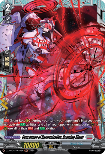 Guncannon of Harmonization, Beaming Blazar: DZ Booster Set 04: Destined Showdown
