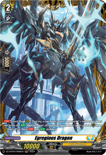 Egregious Dragon: DZ Booster Set 04: Destined Showdown