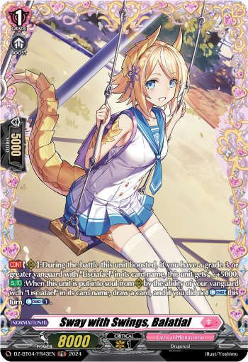 Sway with Swings, Balatial: DZ Booster Set 04: Destined Showdown