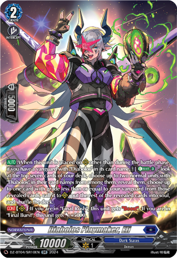 Diabolos Playmaker, Eli: DZ Booster Set 04: Destined Showdown