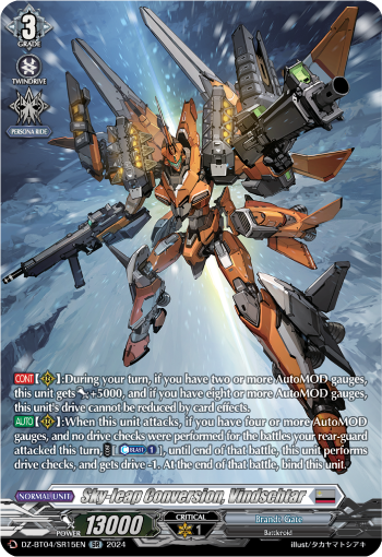 Sky-leap Conversion, Vindschtar: DZ Booster Set 04: Destined Showdown