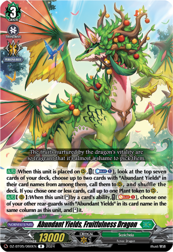 Abundant Yields, Fruitfulness Dragon: DZ Booster Set 05: Omniscient Awakening