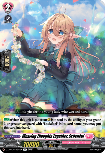 Weaving Thoughts Together, Schenkul: DZ Booster Set 05: Omniscient Awakening