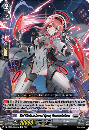Red Blade of Covert Agent, Zeemanbalmer: DZ Booster Set 05: Omniscient Awakening