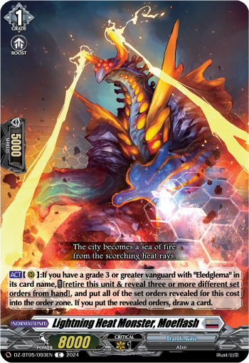 Lightning Heat Monster, Moeflash: DZ Booster Set 05: Omniscient Awakening