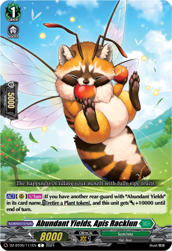 Abundant Yields, Apis Racklun: DZ Booster Set 05: Omniscient Awakening
