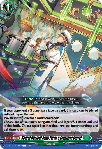 Secret Recipe! Aqua Force's Exquisite Curry!: DZ Booster Set 05: Omniscient Awakening