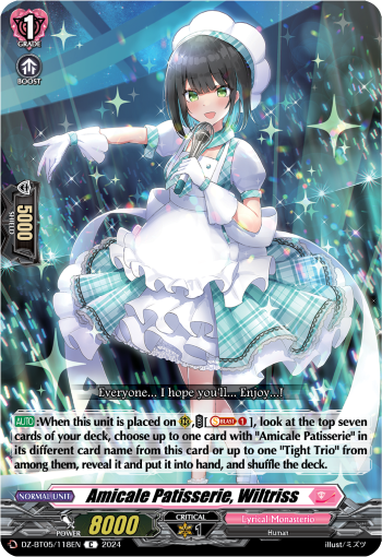 Amicale Patisserie, Wiltriss: DZ Booster Set 05: Omniscient Awakening