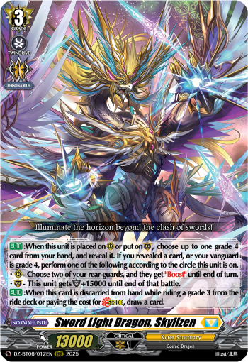Sword Light Dragon, Skylizen: DZ Booster Set 06: Generation Dragenesis