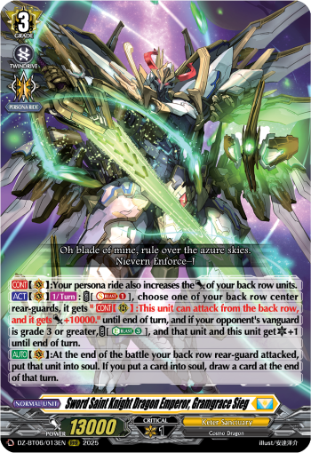 Sword Saint Knight Dragon Emperor, Gramgrace Sieg: DZ Booster Set 06: Generation Dragenesis